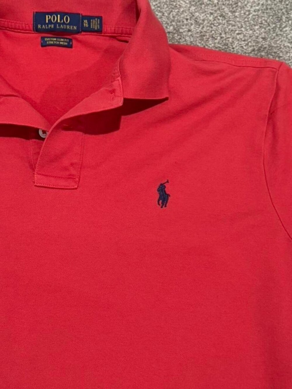 Polo Ralph Lauren Men’s Slim Fit Classic Red Casual Short Sleeve Polo Shirt XL